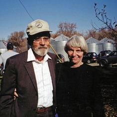 Joe and Sylvia at the homestead
