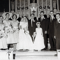 Joe and Sylvia tie the knot in 1957