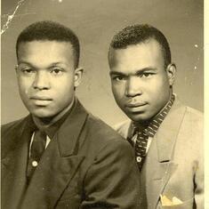 Daddy and Uncle Bill as young men right out of high school