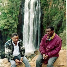 Macharia with his dad