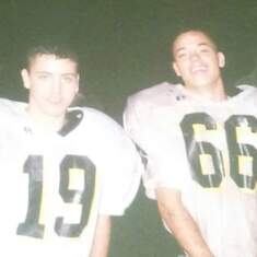 Joe and his brother played football together in high school