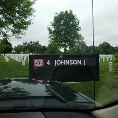 Parking Lot marker for those attending service at Arlington