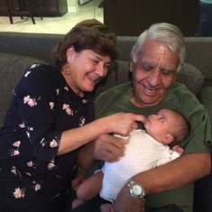 Joe and Sharon with granddaughter Alana 