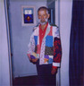 Joe models his custom Joseph Coat in 1991