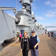 Aboard the USS Iowa, August 2012