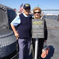 Mom and Dad aboard the USS Iowa in San Pedro, CA, August 2012