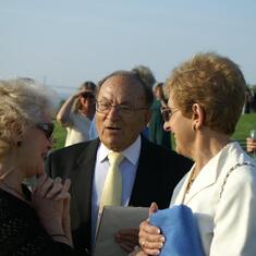Dad with Mom and Muriel enjoying a beautiful day in Newport after the wedding reception