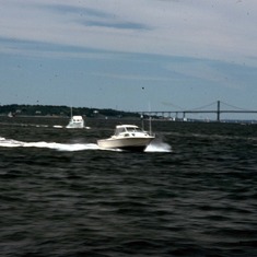RickJan with the Newport bridge in the background