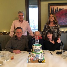Dad at his 90th birthday dinner.