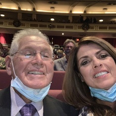 Dad and Tina at the 2021 RPO Holiday Pops (thanks to Mr. DeCarolis!).