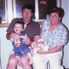 Grandma, Pop, Jonathan and Kayla, 1997
