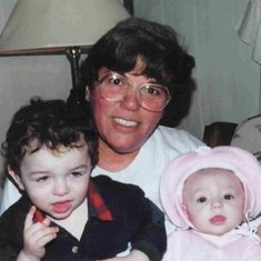 1997 - Grandma with Jonathan and Kayla
