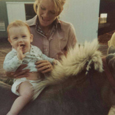 Josie and Pie - Josie's first time on a pony 
