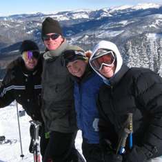 Holly, Rick, Josie and Briana - Skiing at Wolf Creek 