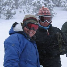 Josie and Briana - Skiing