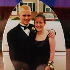 Prom 1997 with the love of his life
