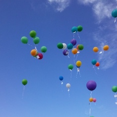 Balloons to carry my love to you. 