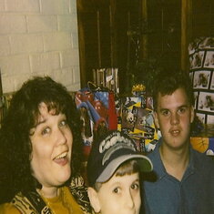 Susan, Josh and Jimmy on Christmas in Johnstown