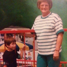 Joshua when he was almost 5, in Gatlinburg, Tenn. with his Grandma Martin...