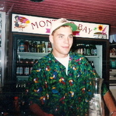 8/94 At work @ Montego Bay Seafood House & Oyster Bar, Panama City Beach, FL
