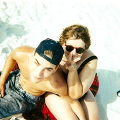 Josh with Aunt Donna - Panama City Beach, FL
