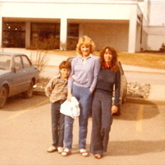 Josh with Mom and Cara in Alaska