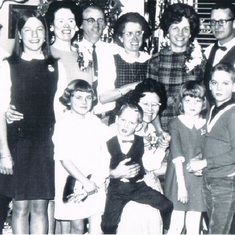 1967 Christmas family gathering