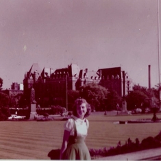 Sept 23, 1957 Joyce near Empress Hotel in Victoria, BC