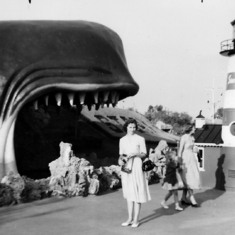 Sept 24, 1958 Joyce at Disneyland