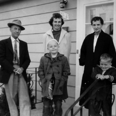 Nov 1958 Dad, Joyce and Mom with HT's boys