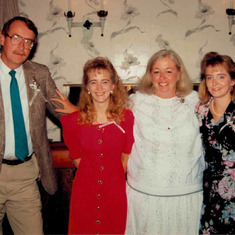 Doug, Jennifer, Joyce & Lisa - Ed & Ann's 25th anniversary party
