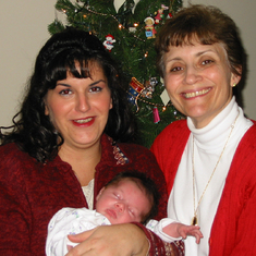 Joyce with Terri and Madison, December 2001 - Severn, MD