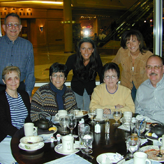 Joyce & Ben with Deb, Roz, Don, Jen & Ang. March 2003 at Legal Seafood, Tyson's Corner, VA