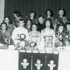 Joyce first row on far left. About 1957