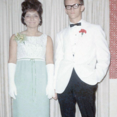 Joyce's Senior Prom, with Larry - 1966