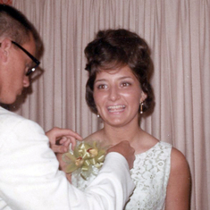 Joyce's Senior Prom, with Larry - 1966