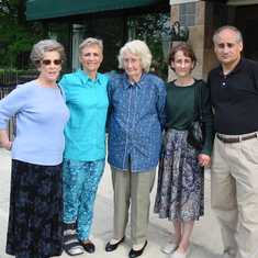 Joyce with sister Patti, her Mom, sister Maria and brother Frank, Jr. - July 2003 in Northern Virginia