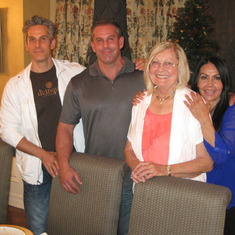 2012-11-22, Thanksgiving Dinner - Leo, Marcus, Mom, Eva (2)