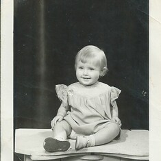Joyce 1 year old - April 1978