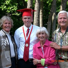 HS graduation with Alex & his other grandparents
