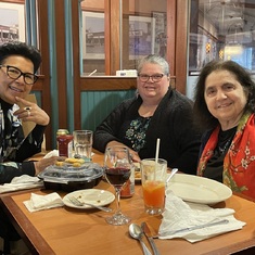 Dora, Susan & Joy at our favorite S&S Deli.