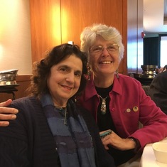 Joy and her & co author (Album) Rebecca Valette at ACTFL