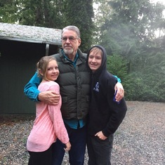 Syd, Grandpa John, and Ty in Alaska (Kate’s kids)