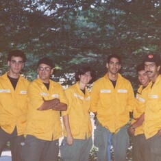 Con sus compañeros Caracas 1990
