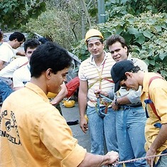 1990-Training people at Grupo de Rescate Venezuela (2)