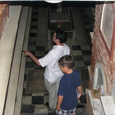 In the catacombs with his nephew