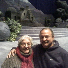 With Ric at the Crystal Cathedral after watching the Glory of Christmas. Great night with mom