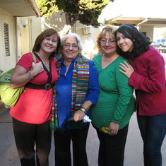 With Judy, Mami, Jackie, and Gloria