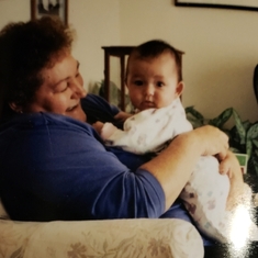 Juanita and granddaughter Emily in 1997