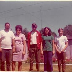 Doyle, Juanita, Roger, Terry and Jim about 1972